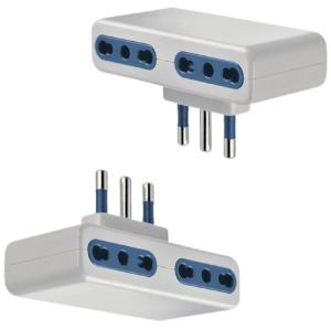 ADAPTADOR 220 V 3 EN LINEA A 3 TOMAS EN 3 EN LINEA