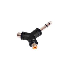 ADAPTADOR ST 1/4 A JACK 2RCA