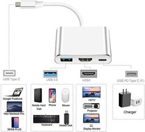 ADAPTADOR TIPOC A HDTV + USB + TIPO C