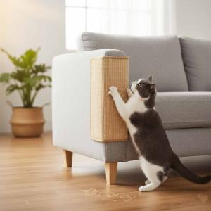 ALFOMBRA CON VELCRO LAVABLE DE RASCAR PARA GATO