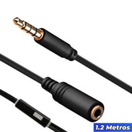 CABLE 3.5MM HEMBRA A MACHO CONVIERTE AURICULARES EN MANOS L