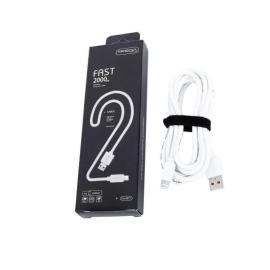 CABLE IPHONE TREQA 2 MT  CAJA NEGRA CA-8072