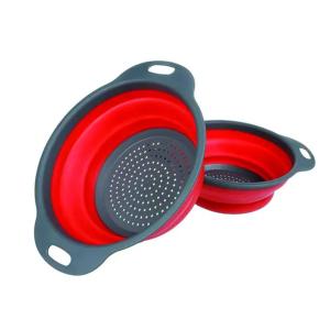COLADOR SILICONA PLEGABLE REDONDO 24 CM