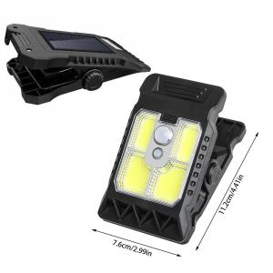 FOCO SOLAR CLIP CON SENSOR RECARGABLE