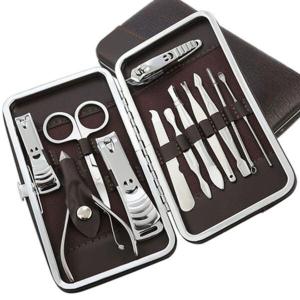 SET MANICURA PEDICURA 12 EN 1 CON ESTUCHE