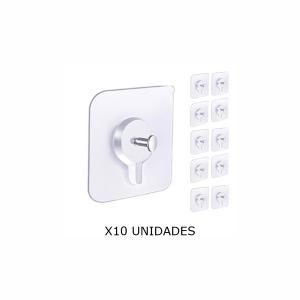 SOPORTE PARED SIN TALADRAR ADHESIVO X 10