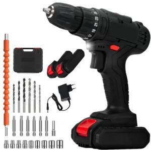 TALADRO INALAMBRCO CON 2 BATERIAS