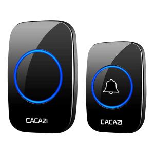 TIMBRE INALAMBRICO CACAZI 38 TONOS NEGRO